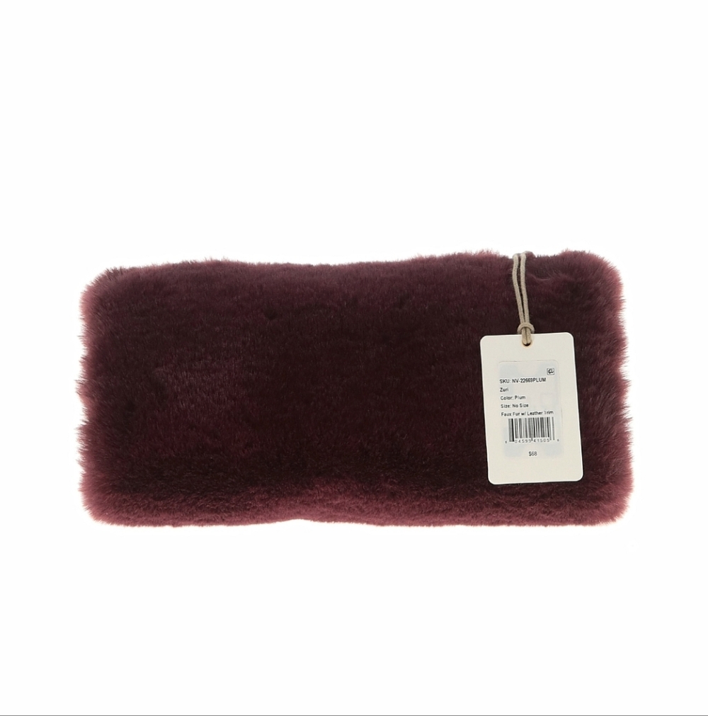 Plush Burgundy Clutch It Has Two Sides That Open To Keep Your Hands Warm.